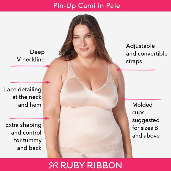 Ruby Ribbon Pin-Up Cami - Picture 1 of 9